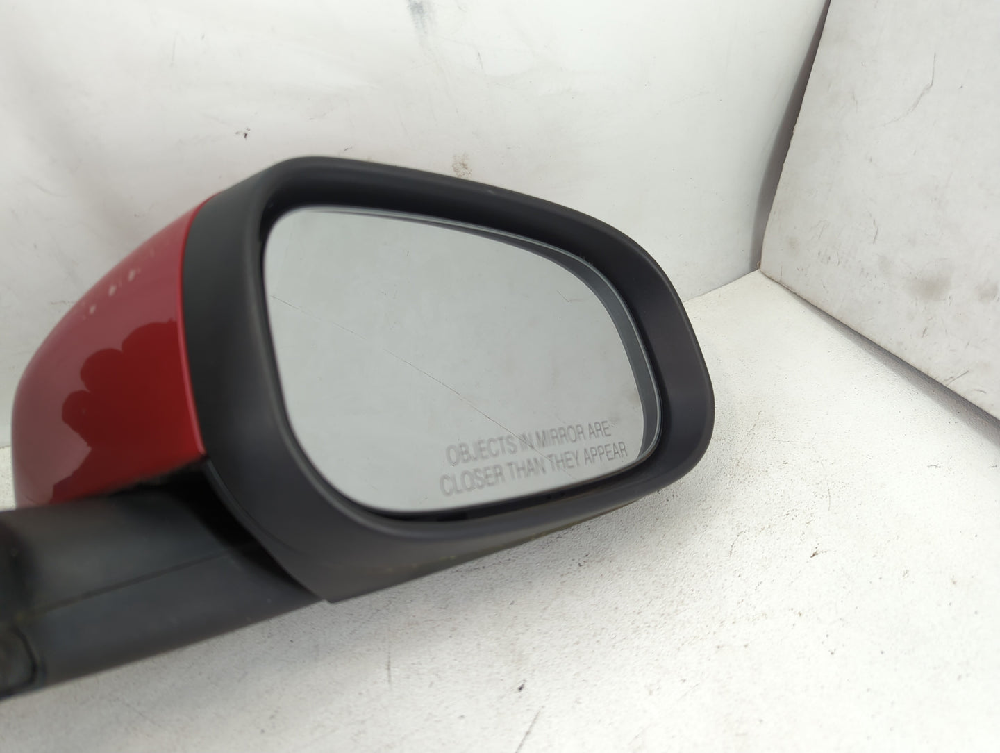 2007 Volvo V40 Passenger Right Side View Manual Door Mirror Red - Oemusedautoparts1.com