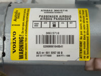 2007 Volvo V40 Air Bag Passenger Right Dashboard OEM P/N:G2808061640541 30615716 Fits Fits 2004 2005 2006 OEM Used Auto Part