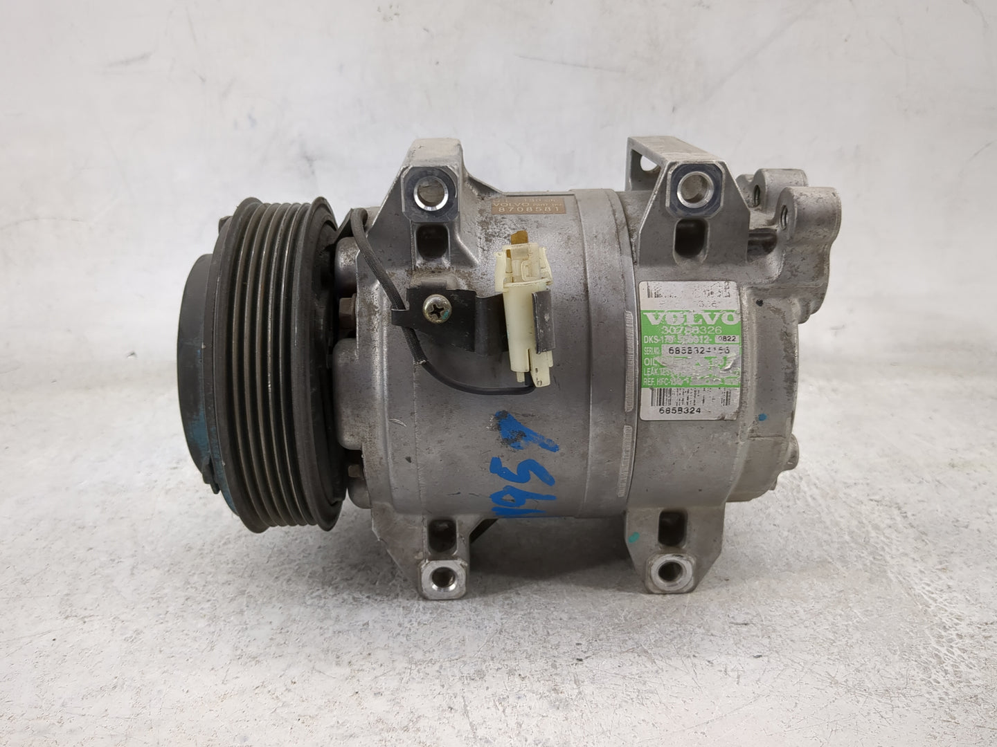 Volvo V60 Air Conditioning A/c Ac Compressor Oem 386222 - Oemusedautoparts1.com