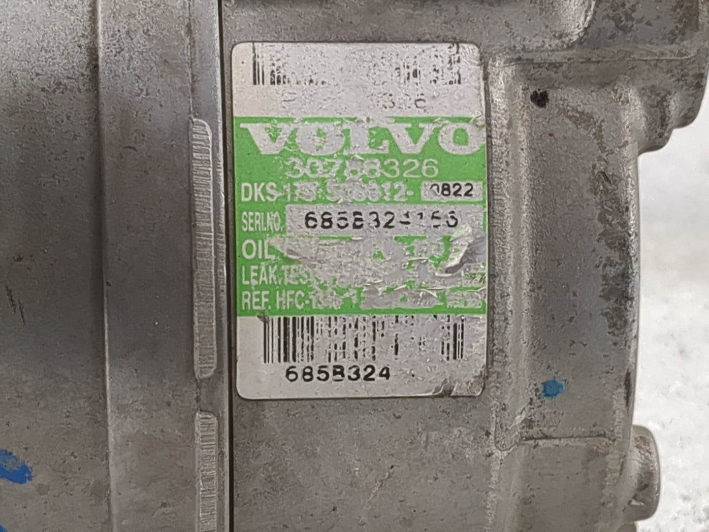 Volvo V60 Air Conditioning A/c Ac Compressor Oem 386222 - Oemusedautoparts1.com