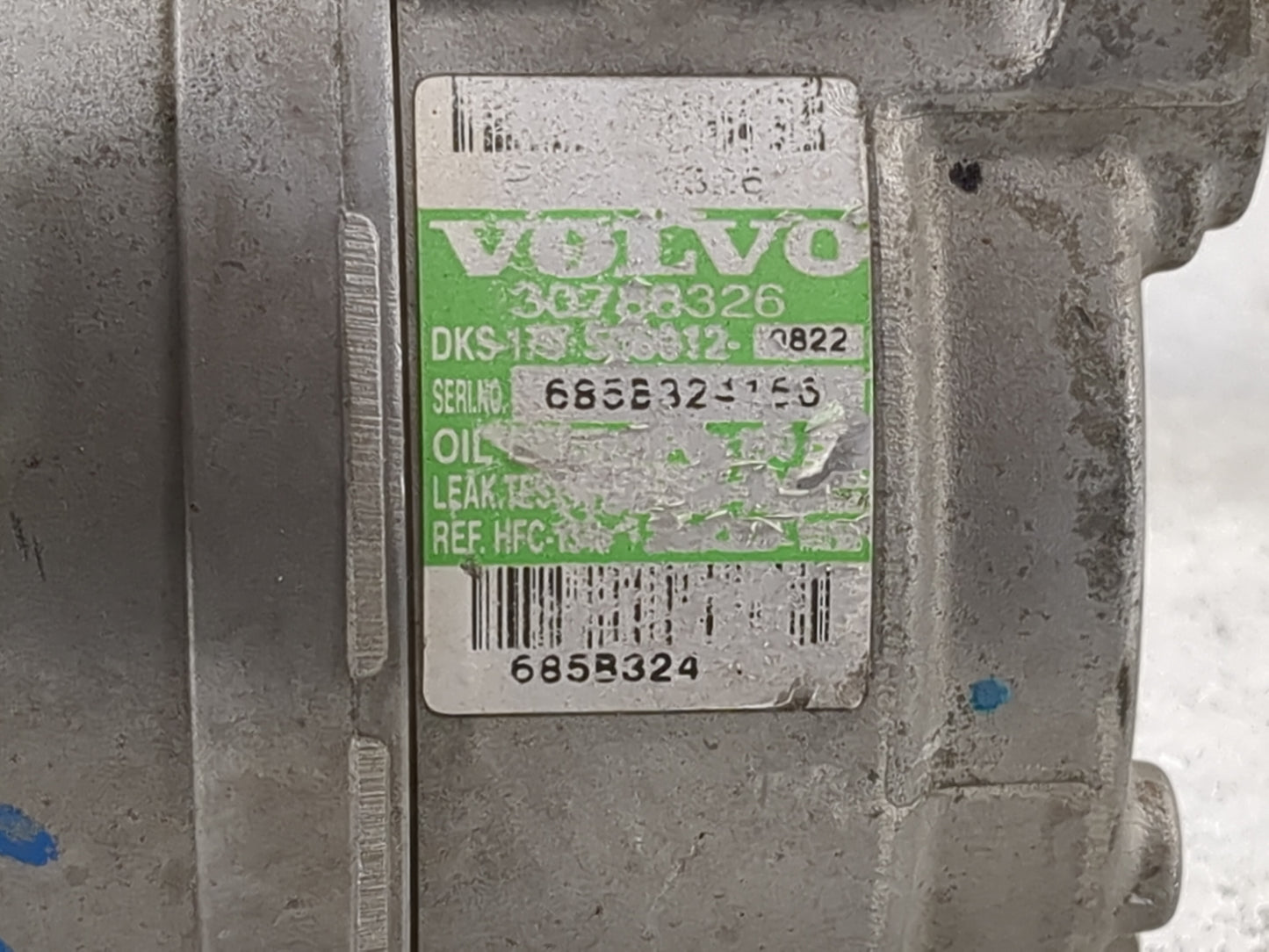 Volvo V60 Air Conditioning A/c Ac Compressor Oem 386222 - Oemusedautoparts1.com