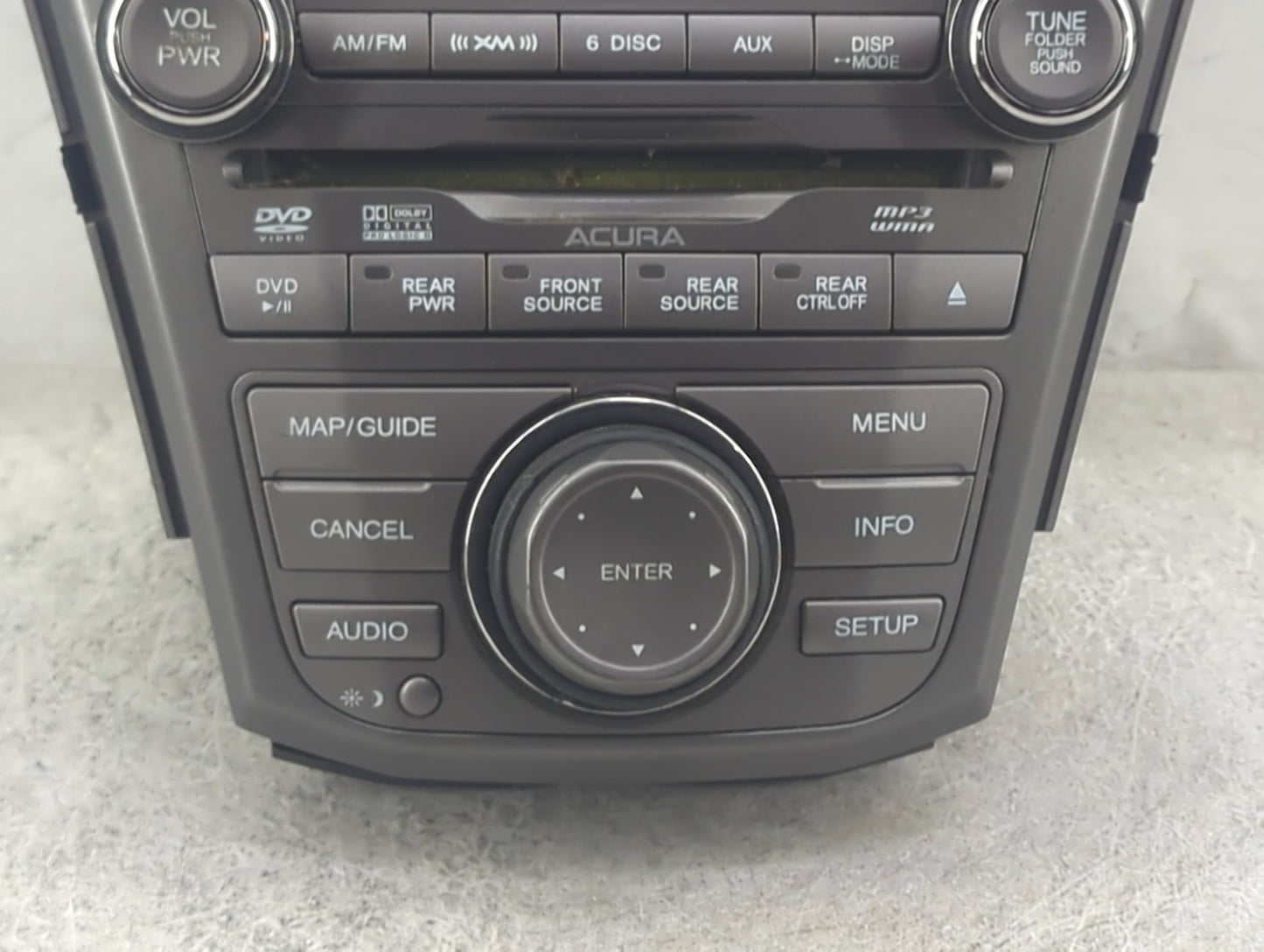 2007-2009 Acura Mdx Radio AM FM Cd Player Receiver Replacement P/N:39101-STX-A420-M1 HF937AB Fits Fits 2007 2008 2009 OEM Us