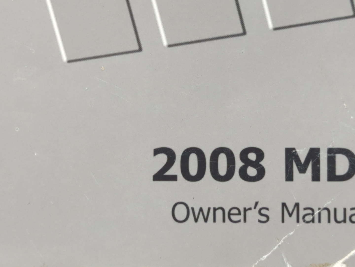 2008 Acura Mdx Owners Manual Book Guide OEM Used Auto Parts - Oemusedautoparts1.com