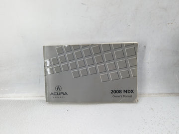 2008 Acura Mdx Owners Manual Book Guide P/N:00X31-STX-6102 OEM Used Auto Parts