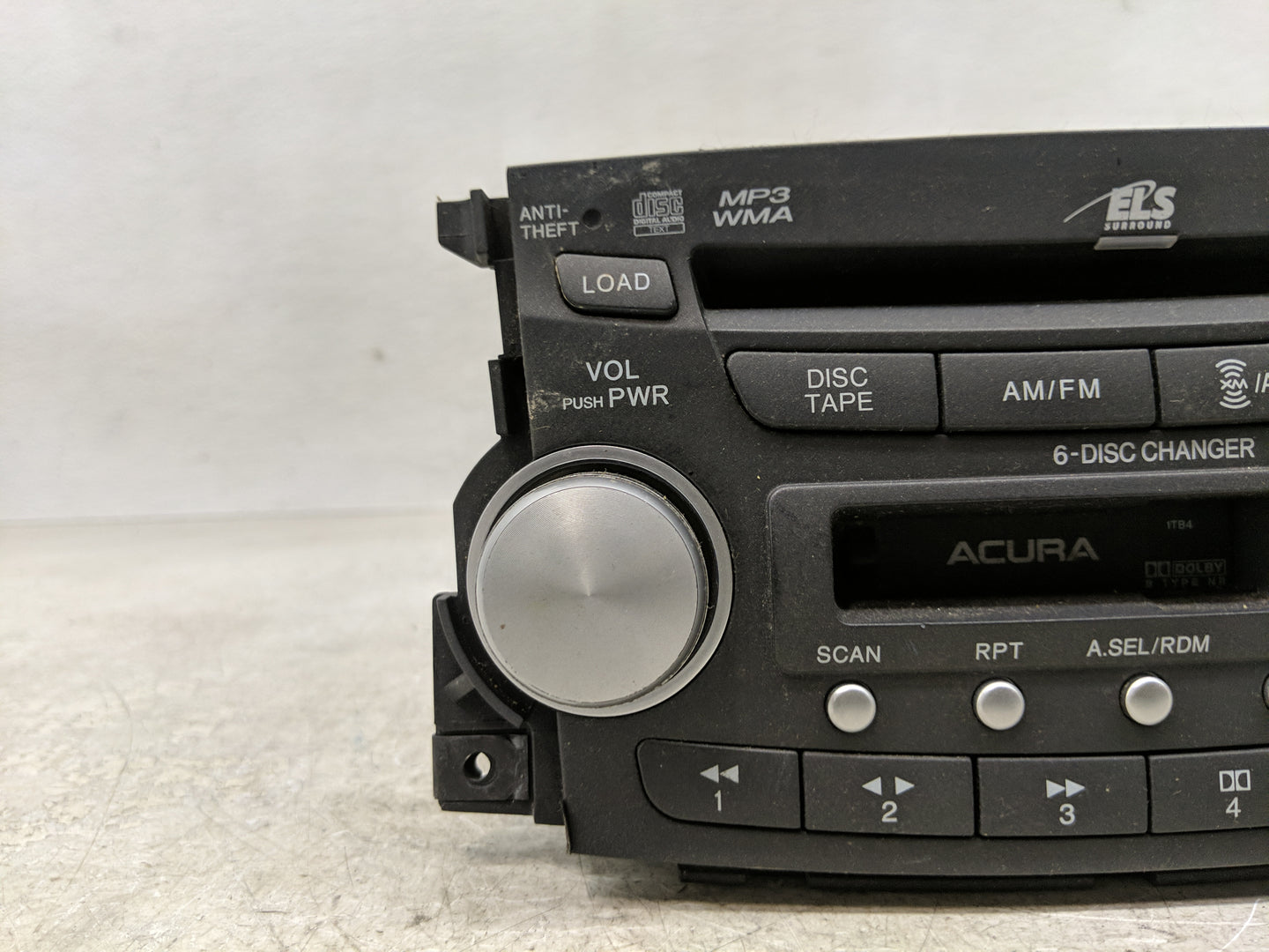 2007-2008 Acura Tl Radio AM FM Cd Player Receiver Replacement P/N:39100-SEP-A100 Fits Fits 2007 2008 OEM Used Auto Parts - O