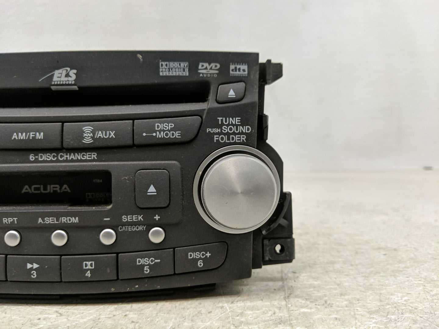 2007-2008 Acura Tl Radio AM FM Cd Player Receiver Replacement P/N:39100-SEP-A100 Fits Fits 2007 2008 OEM Used Auto Parts - O
