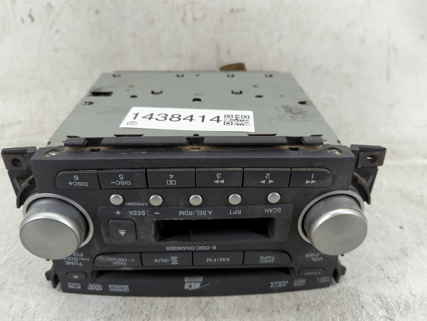 2007-2008 Acura Tl Radio AM FM Cd Player Receiver Replacement P/N:39100-SEP-A600 MCQEH3661Z Fits Fits 2007 2008 OEM Used Aut