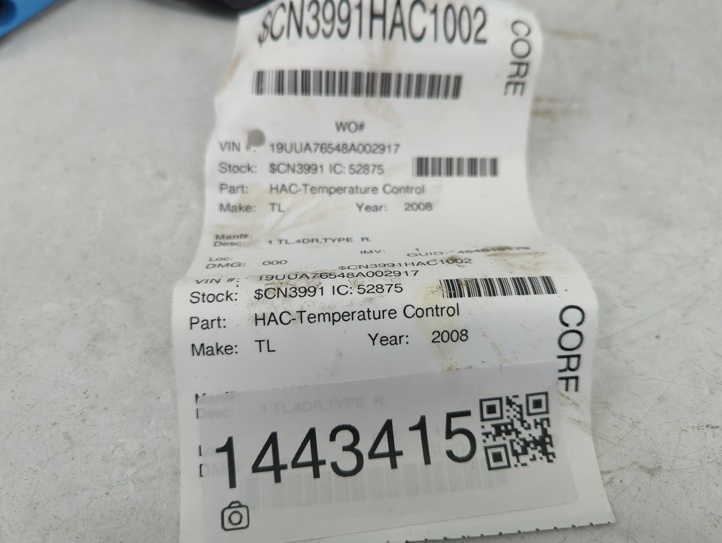 2004-2008 Acura Tl Climate Control Module Temperature AC/Heater Replacement Fits Fits 2004 2005 2006 2007 2008 OEM Used Auto