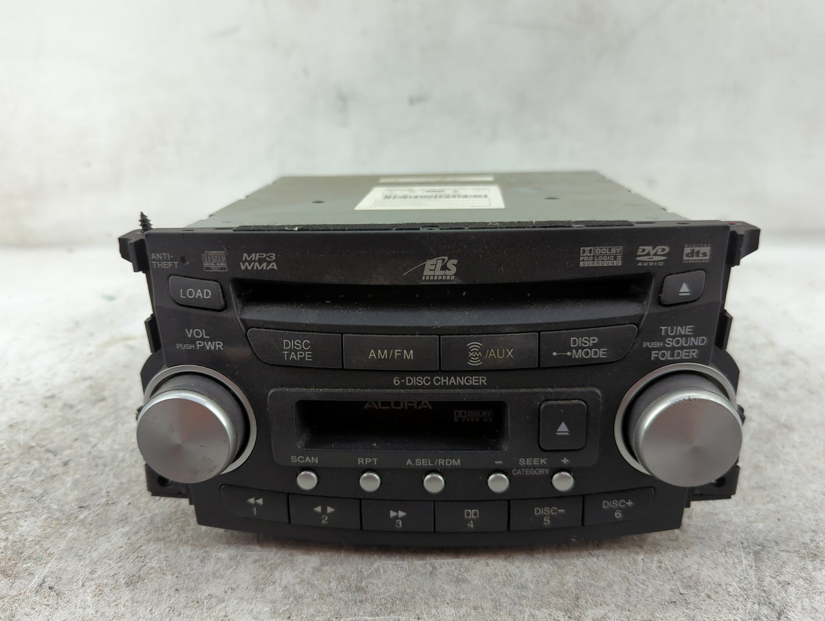 2007-2008 Acura Tl Radio AM FM Cd Player Receiver Replacement P/N:39100-SEP-A100 MCQEH3660Z Fits Fits 2007 2008 OEM Used Aut