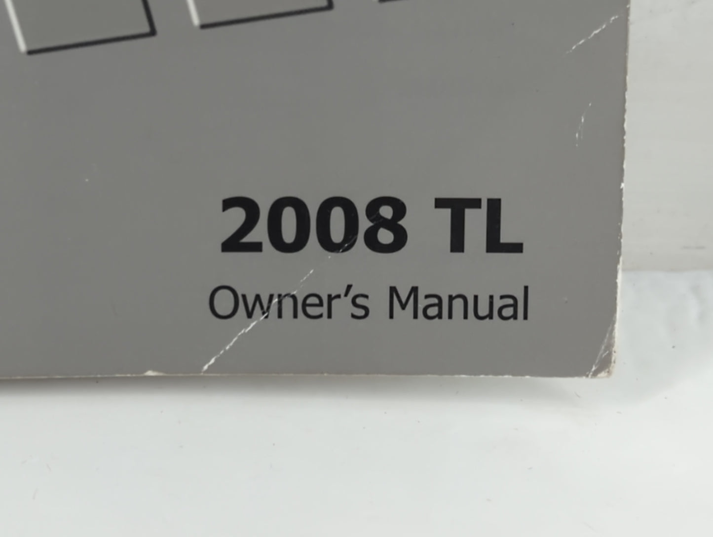 2008 Acura Tl Owners Manual Book Guide P/N:00X31-SEP-6401 31SEP640 OEM Used Auto Parts - Oemusedautoparts1.com