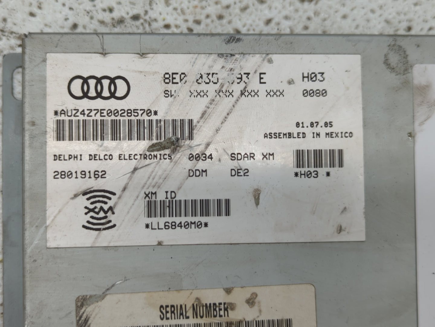 2006-2008 Audi A3 Am Fm Cd Player Radio Receiver - Oemusedautoparts1.com