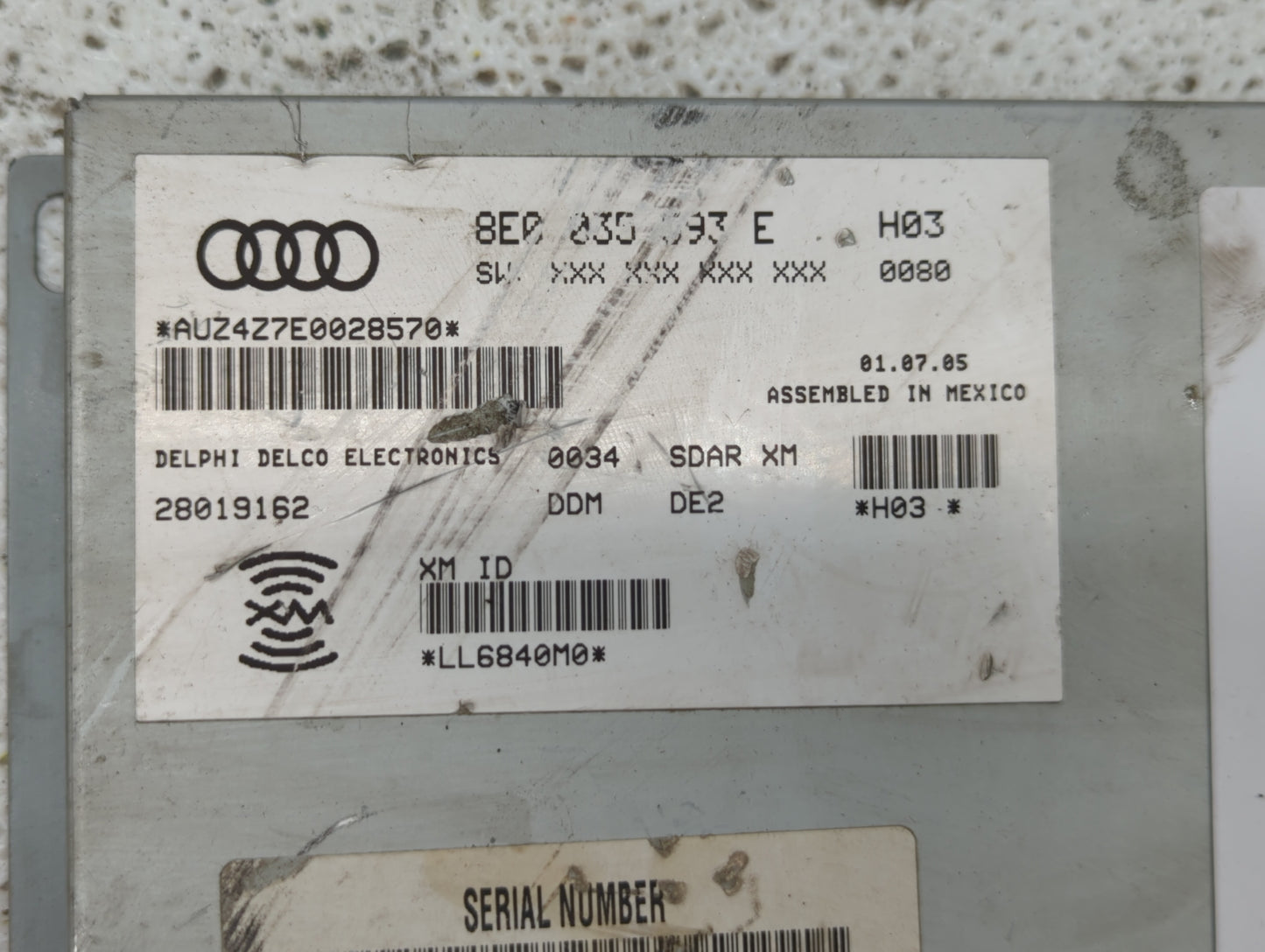 2006-2008 Audi A3 Am Fm Cd Player Radio Receiver - Oemusedautoparts1.com