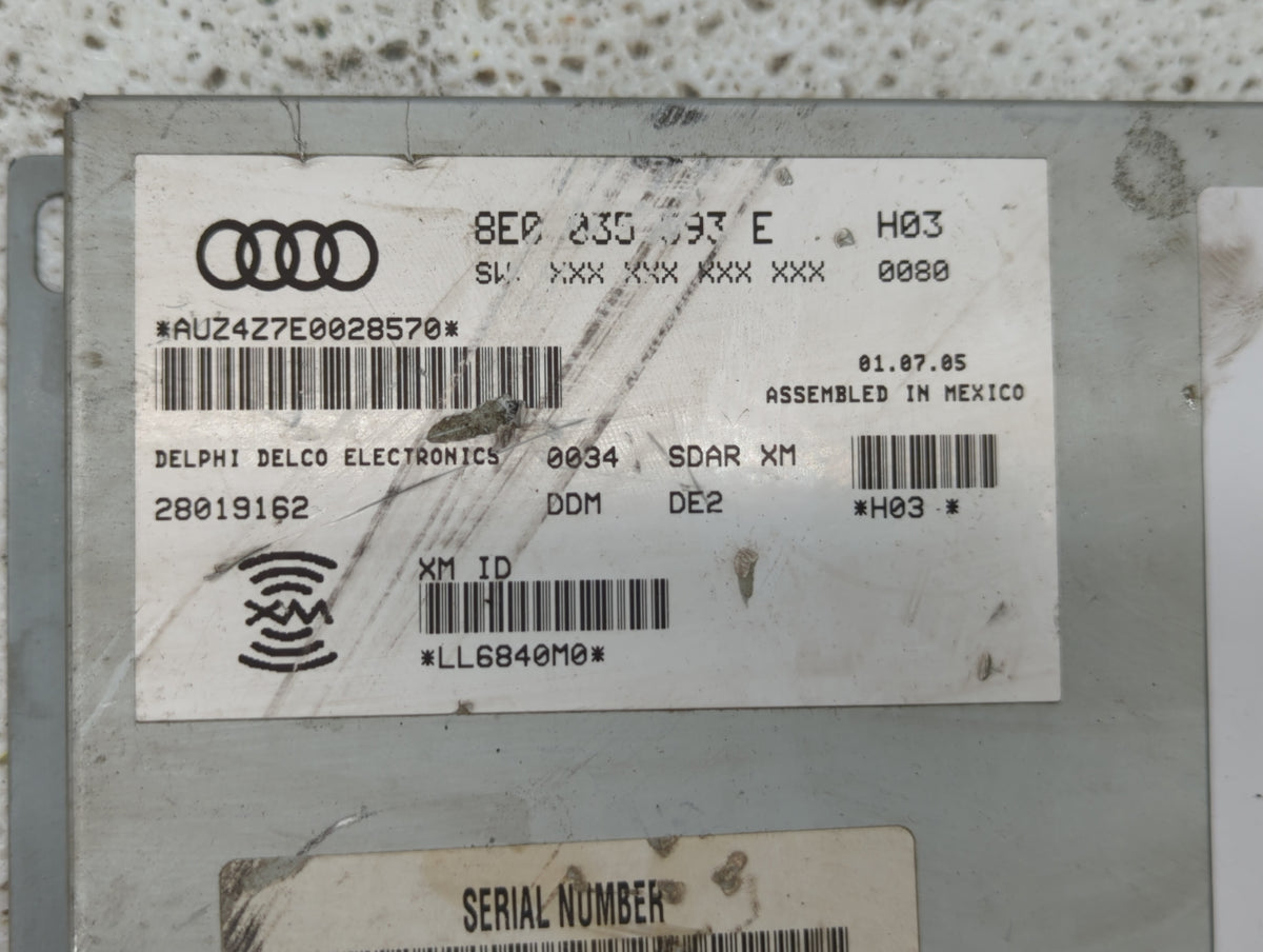 2006-2008 Audi A3 Am Fm Cd Player Radio Receiver 347008 - Oemusedautoparts1.com