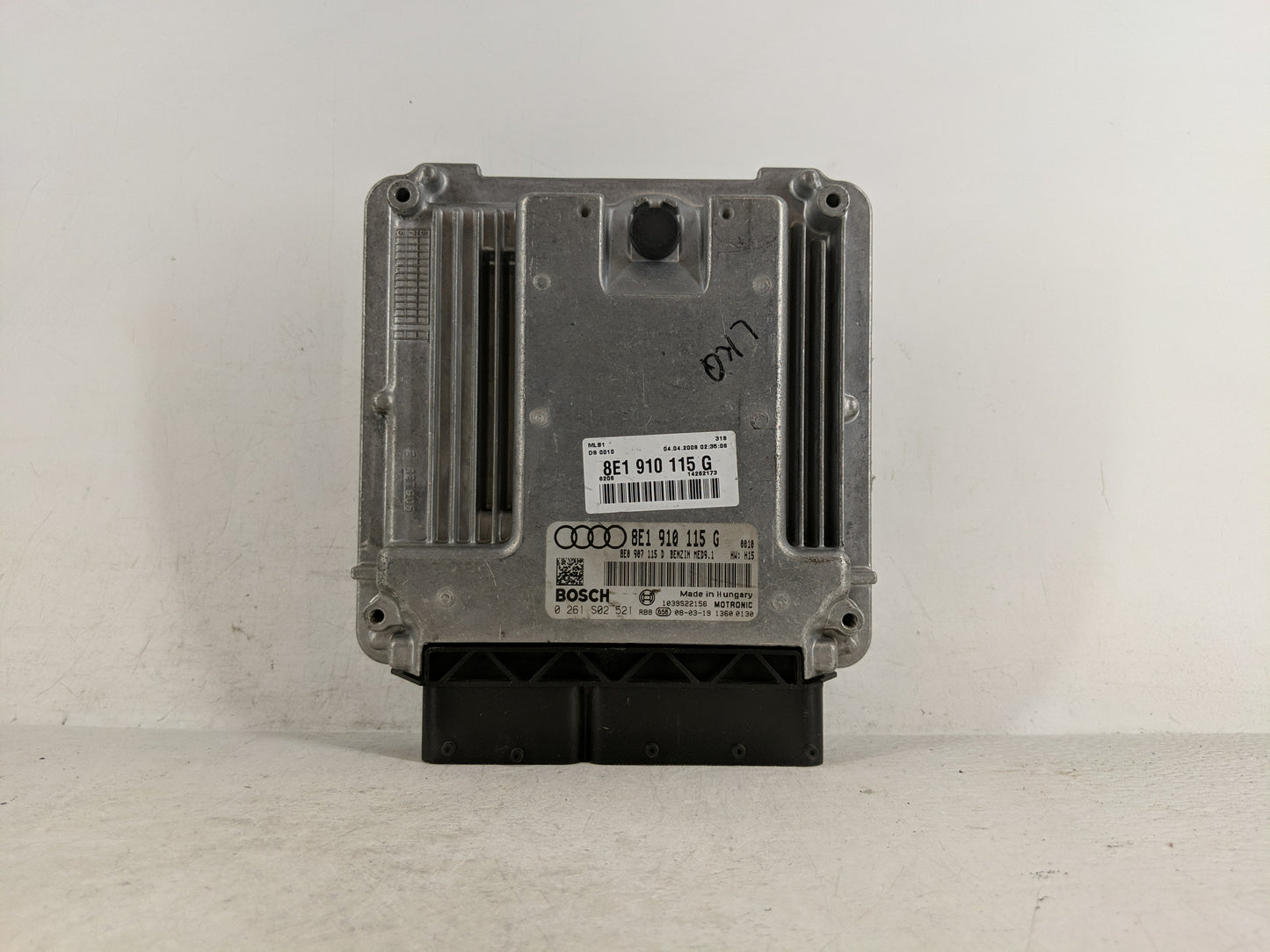 2008-2009 Audi A4 PCM Engine Control Computer ECU ECM PCU OEM P/N:8E1 910 115 G Fits Fits 2008 2009 OEM Used Auto Parts - Oe