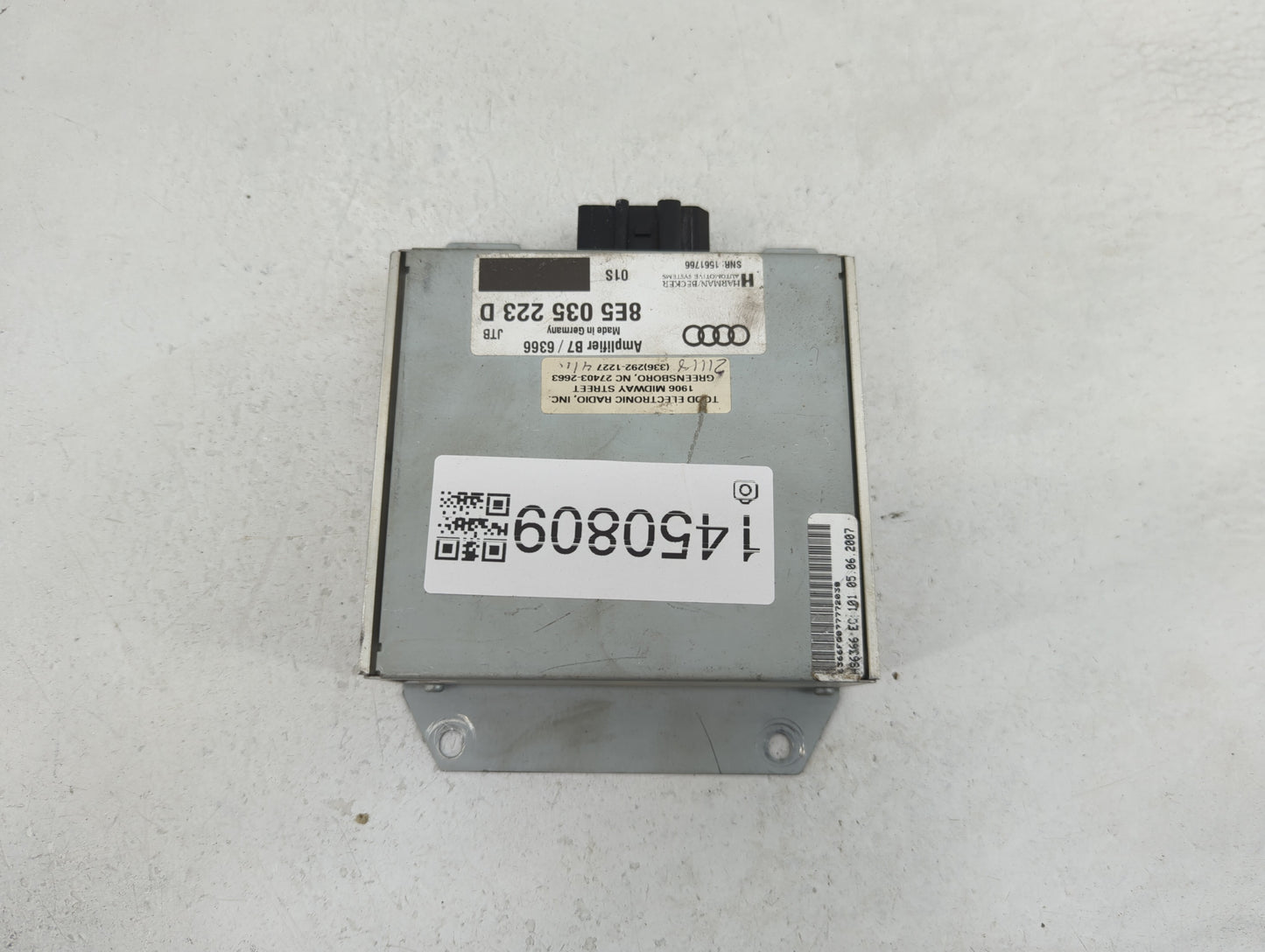 2005-2008 Audi A4 Radio Speaker Amplifier 8e5035223d|8e5 035 223 D - Oemusedautoparts1.com