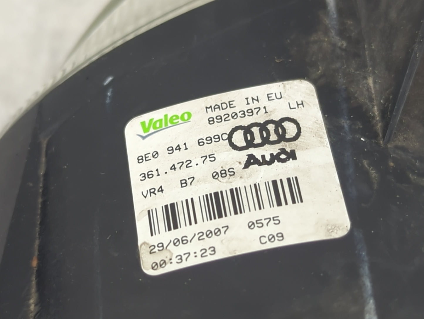 2005-2009 Audi A4 Driver Left Oem Front Light Lamp - Oemusedautoparts1.com