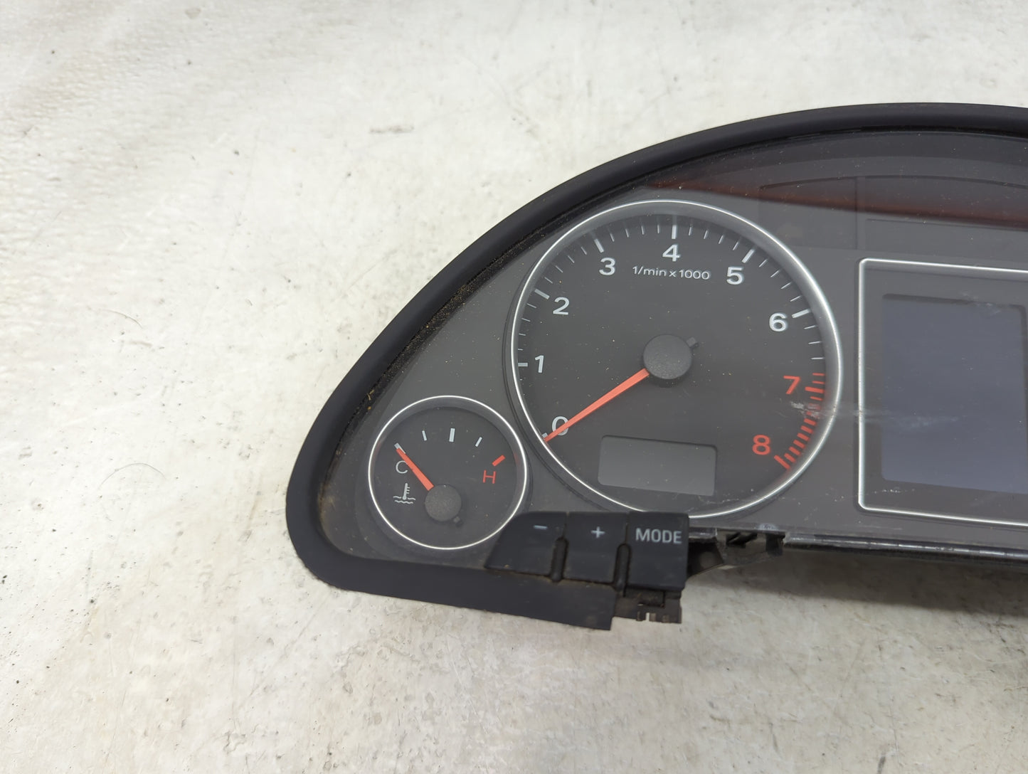 2006-2008 Audi A4 Instrument Cluster Speedometer Gauges Miles: Fits Fits 2006 2007 2008 OEM Used Auto Parts - Oemusedautopar