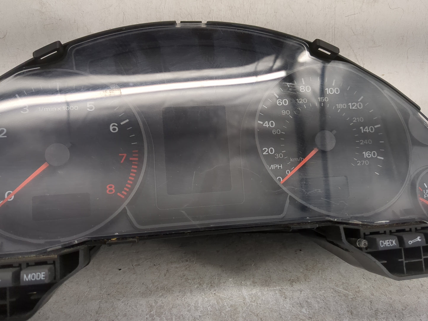 2007-2009 Audi A4 Instrument Cluster Speedometer Gauges P/N:0263642064 Miles: Fits Fits 2007 2008 2009 OEM Used Auto Parts -