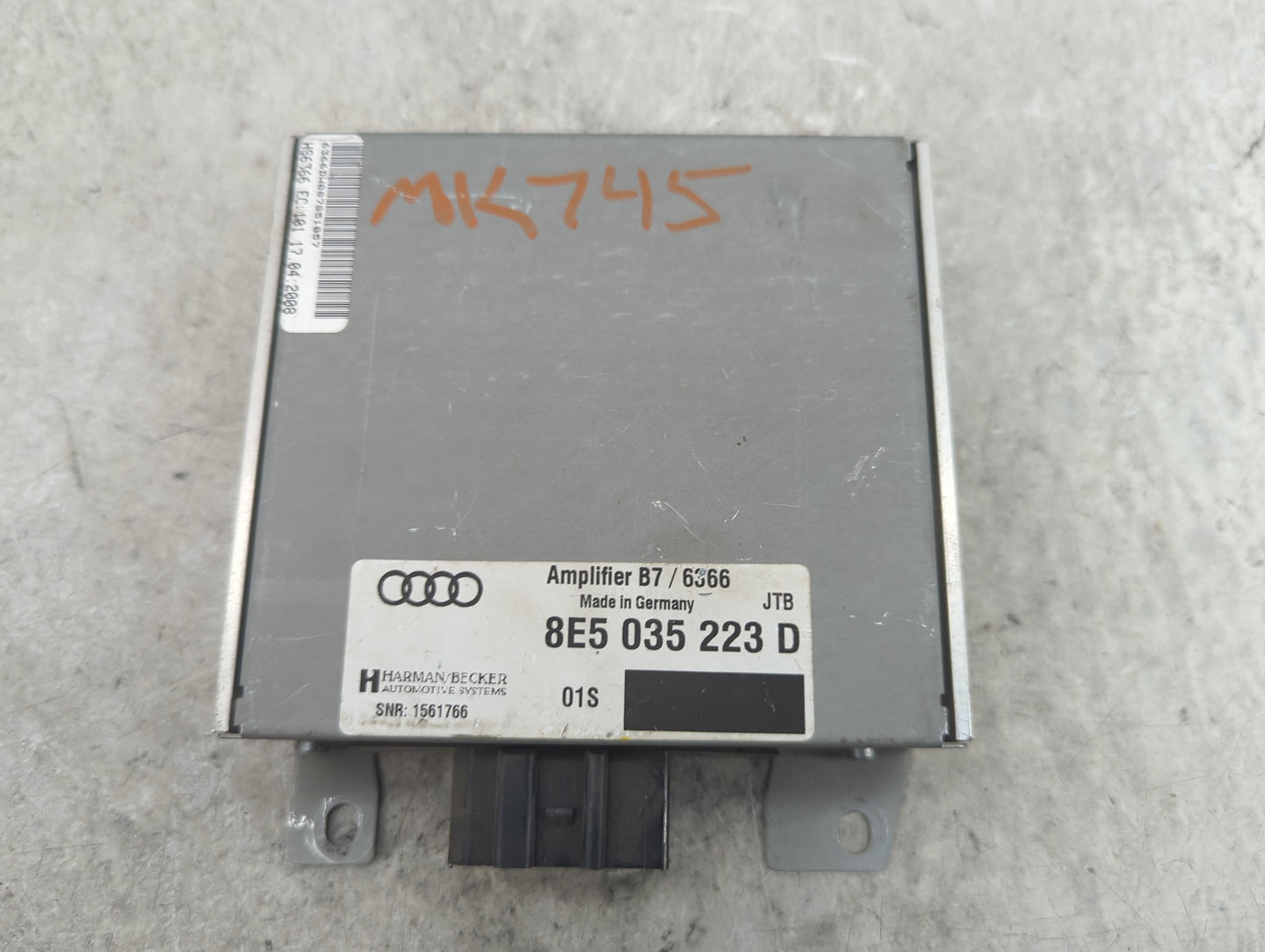 2008 Audi A4 Radio Speaker Amplifier 8e5035223d|b7/6366 - Oemusedautoparts1.com