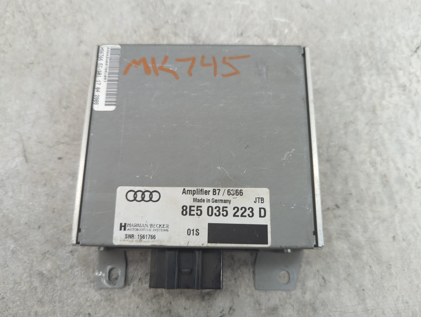 2008 Audi A4 Radio Speaker Amplifier 8e5035223d|b7/6366 - Oemusedautoparts1.com