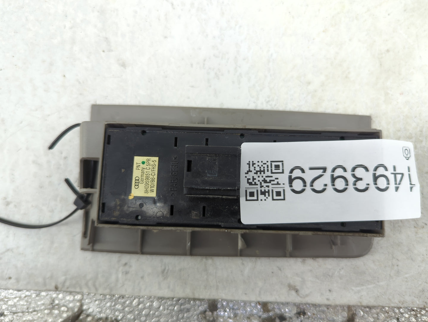 2002-2009 Audi A4 Master Power Window Switch Replacement Driver Side Left P/N:8H0959851C 8H0959851C5PR Fits OEM Used Auto Pa