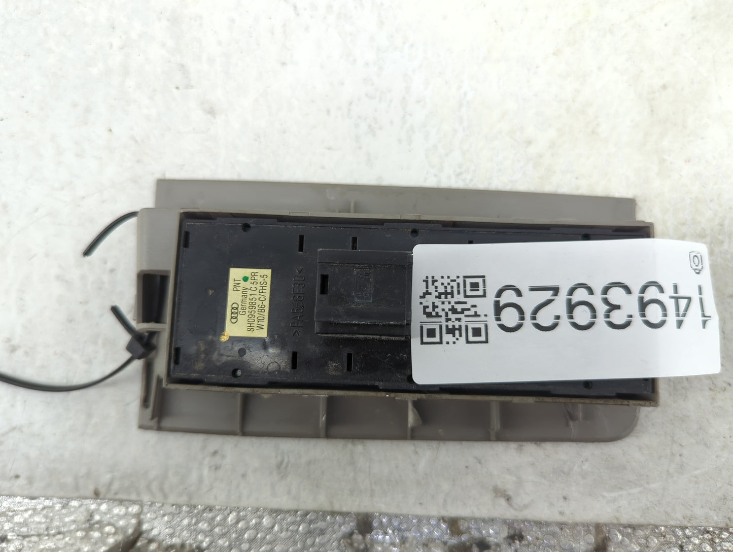 2002-2009 Audi A4 Master Power Window Switch Replacement Driver Side Left P/N:8H0959851C 8H0959851C5PR Fits OEM Used Auto Pa
