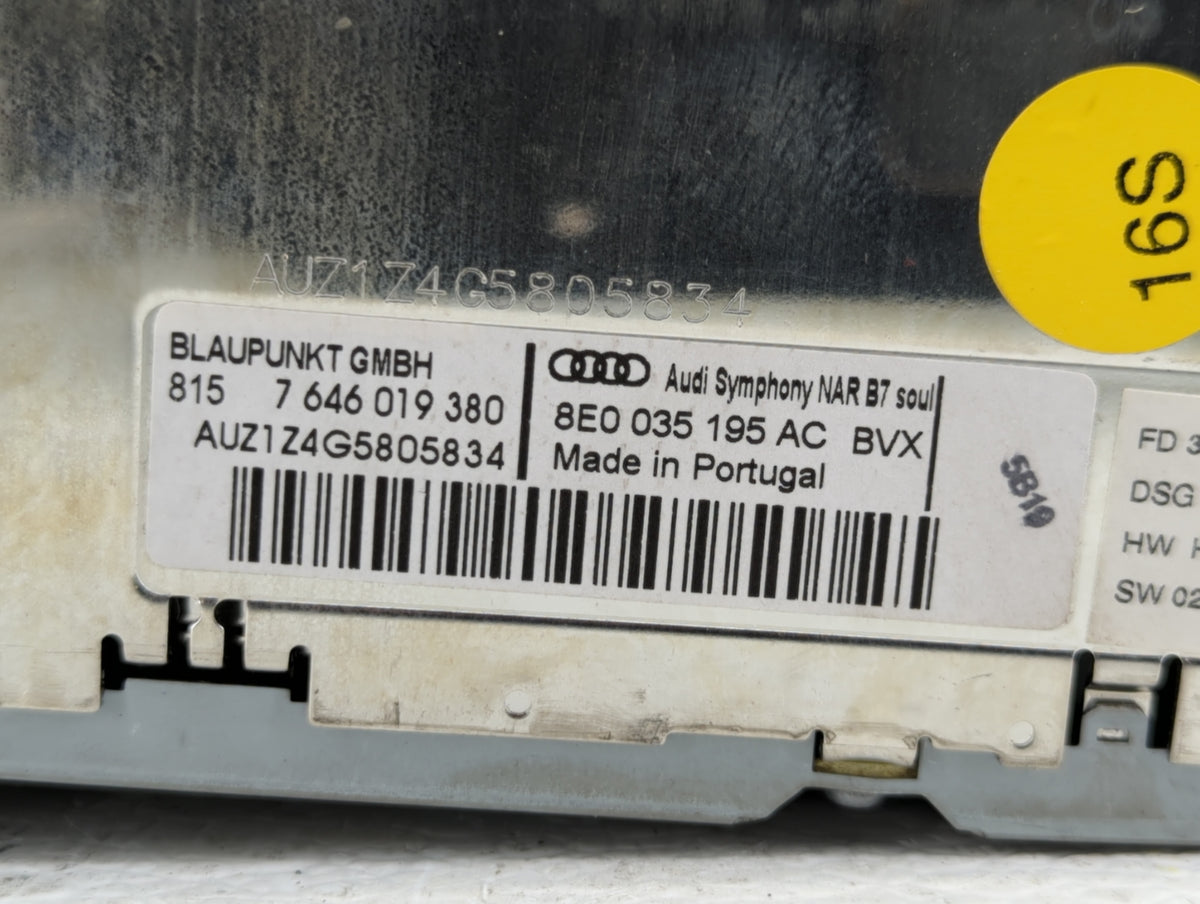 2008 Audi A4 Am Fm Cd Player Radio Receiver 387624 - Oemusedautoparts1.com