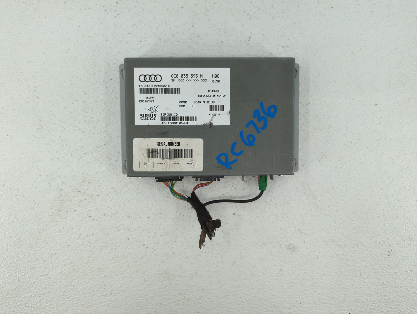 2005-2008 Audi A4 Am Fm Cd Player Radio Receiver - Oemusedautoparts1.com