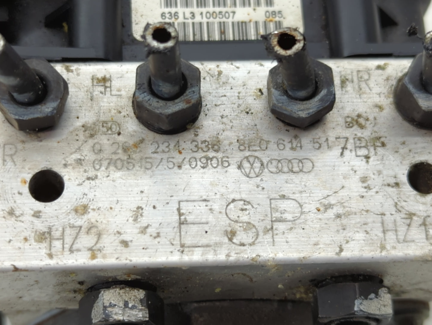 2007-2009 Audi A4 ABS Pump Control Module Replacement P/N:8E0 614 517 BF Fits Fits 2007 2008 2009 OEM Used Auto Parts - Oemu