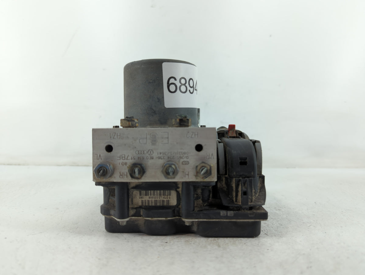 2007-2009 Audi A4 Anti-Lock Brake ABS Pump Module Actuator OEM P/N:8E0 614 517BF 0 265 234 336 Fits Fits 2007 2008 2009 OEM 