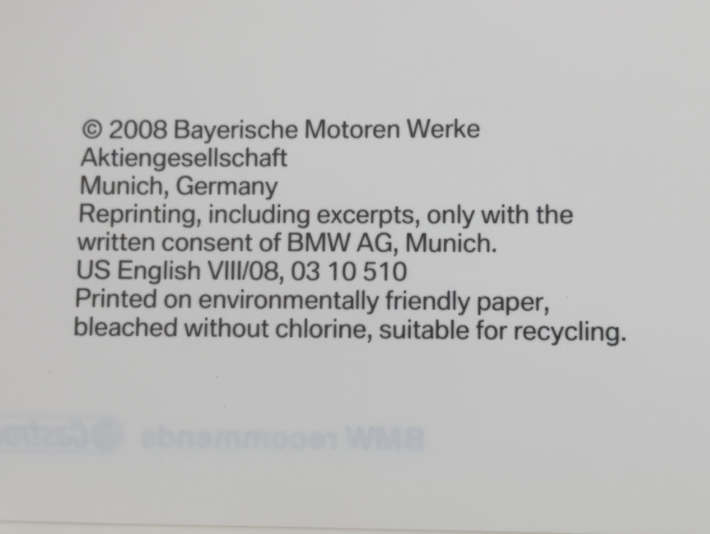 2008 Audi A4 Owners Manual Book Guide P/N:03 10 510 OEM Used Auto Parts - Oemusedautoparts1.com
