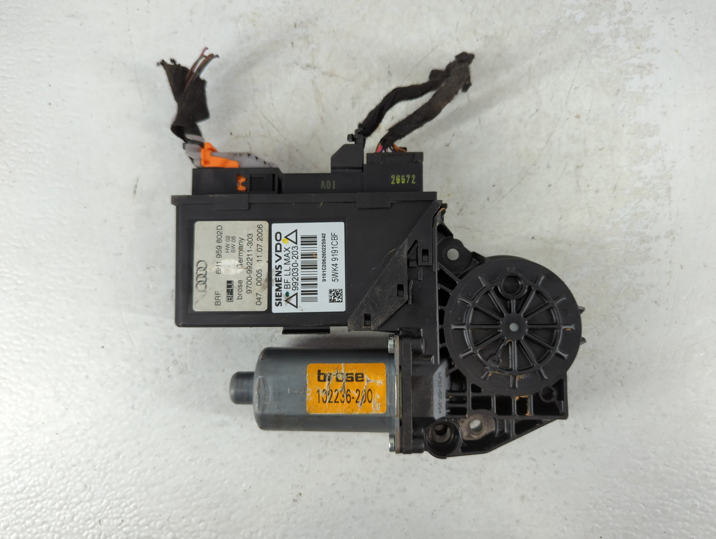2008 Audi A4 Driver Left Side Electric Door Motor - Oemusedautoparts1.com