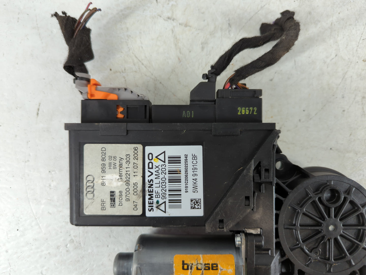 2008 Audi A4 Driver Left Side Electric Door Motor - Oemusedautoparts1.com