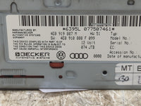 2008 Audi A6 Multi Media Audio Radio Receiver Player Oem - Oemusedautoparts1.com