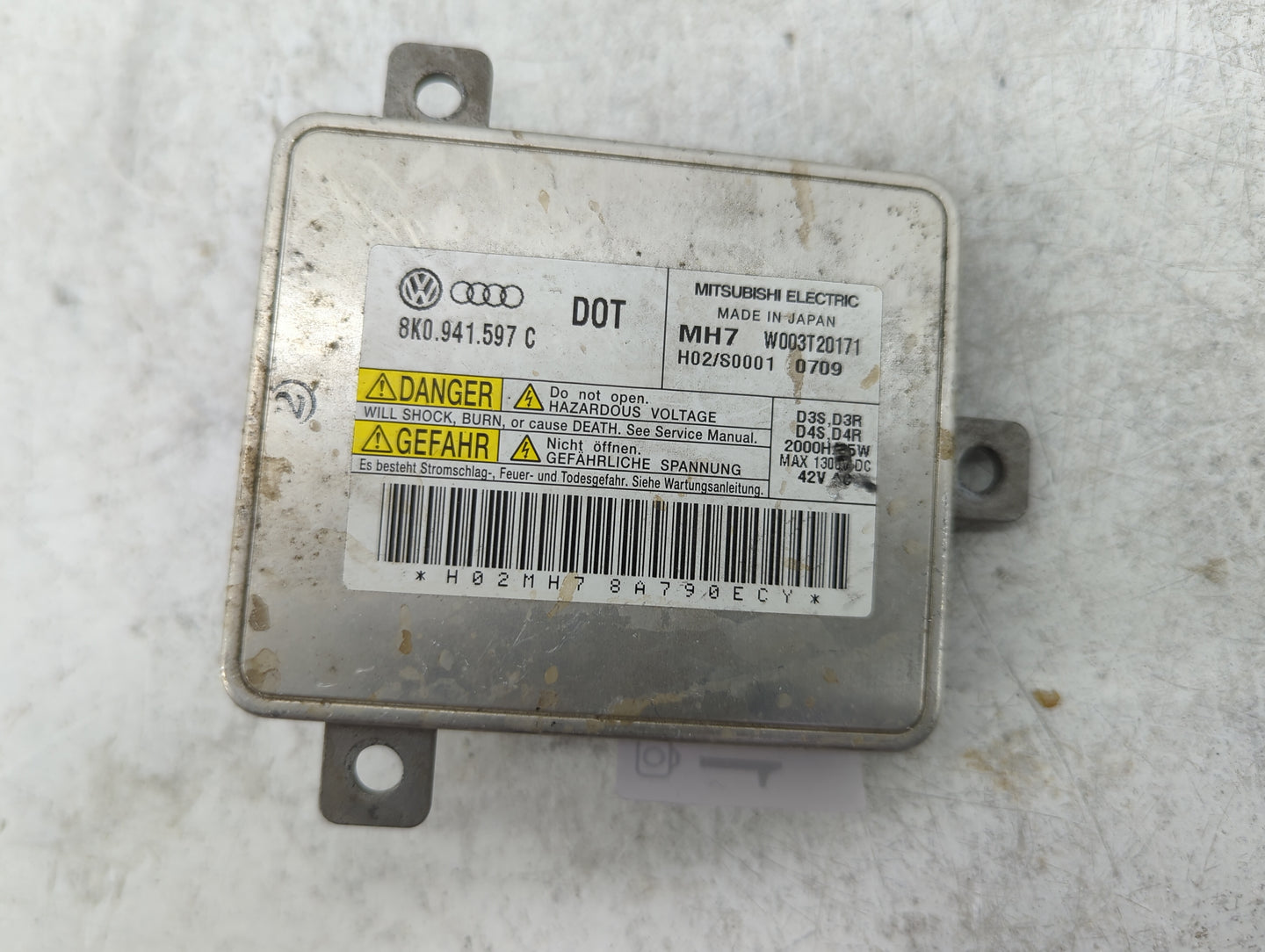 2008-2009 Audi S5 Headlight Ballast Head Light - Oemusedautoparts1.com