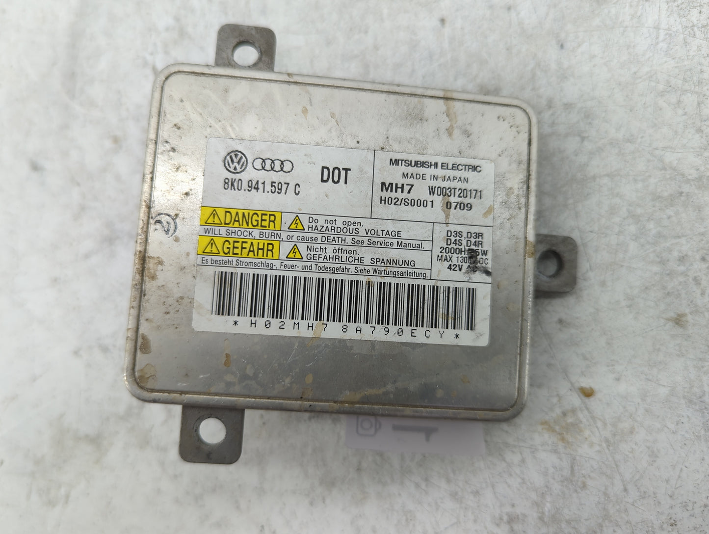 2008-2009 Audi S5 Headlight Ballast Head Light - Oemusedautoparts1.com