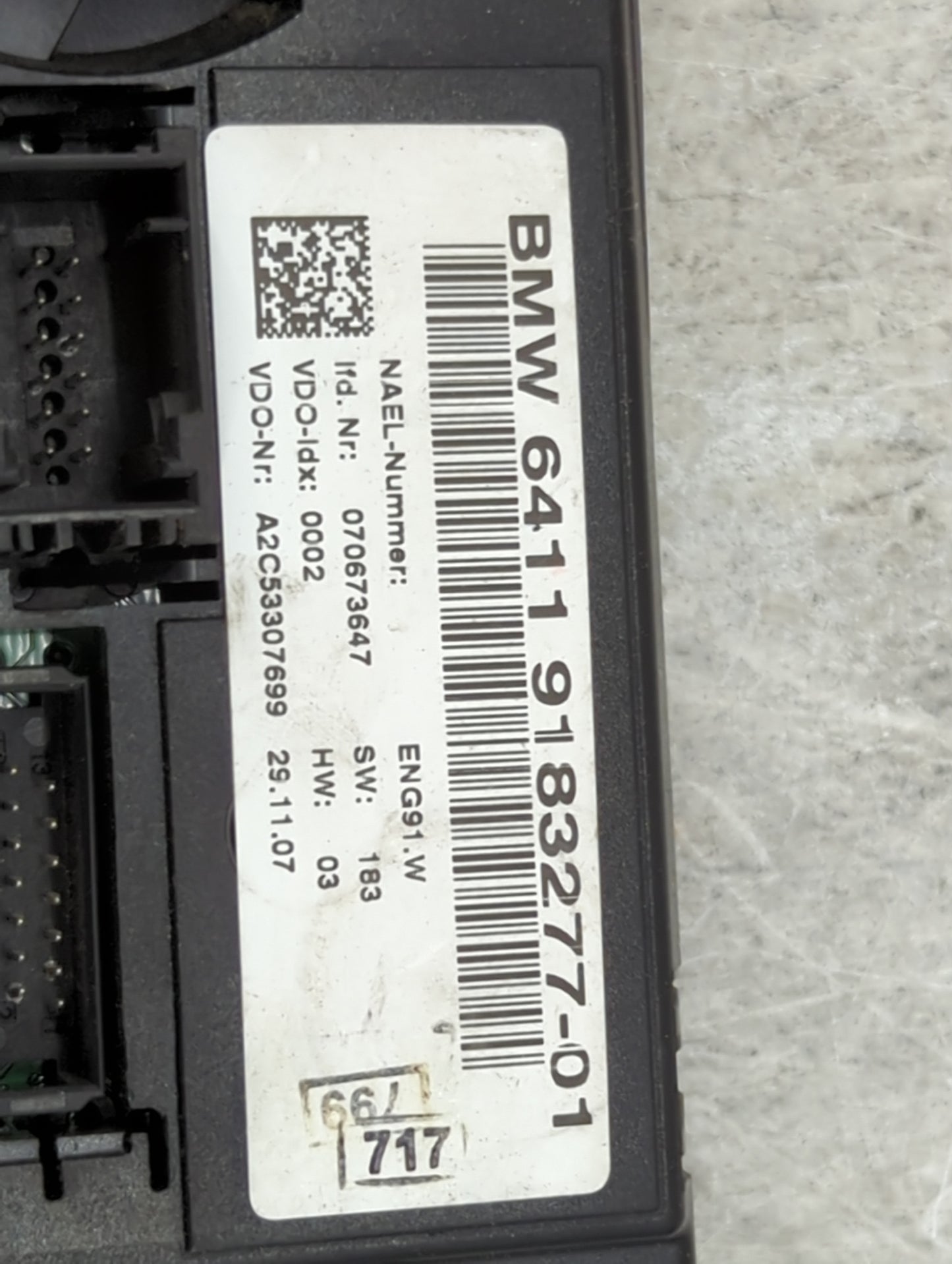 2008-2009 Bmw 128i Climate Control Module Temperature AC/Heater Replacement P/N:9183277-01 Fits Fits 2007 2008 2009 OEM Used
