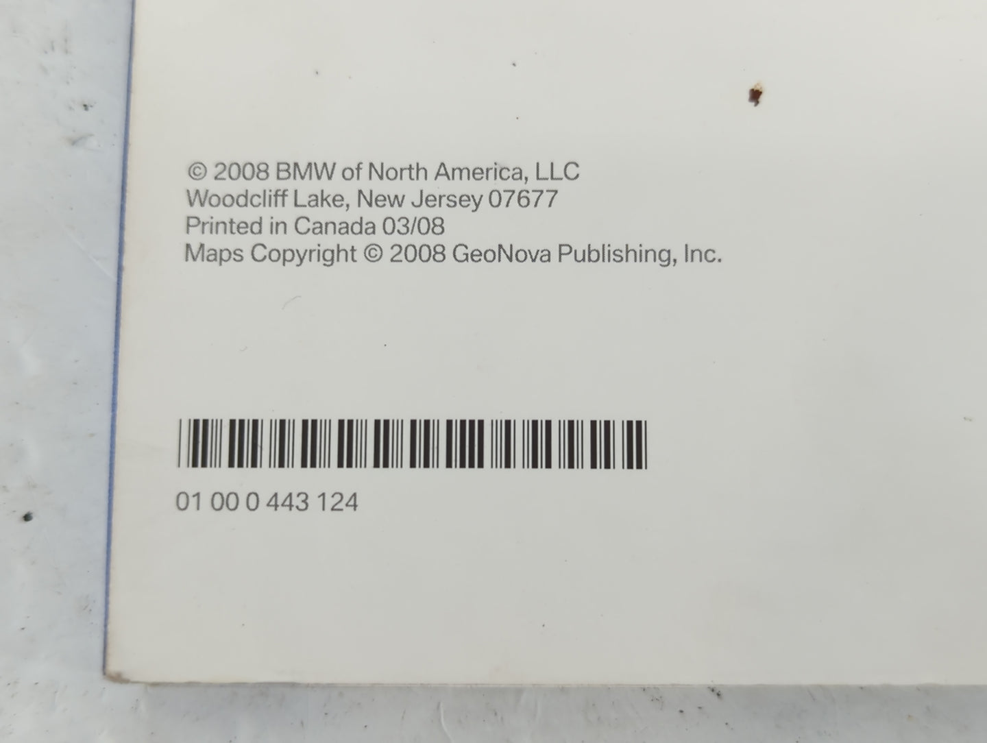 2008 Bmw 320i Owners Manual Book Guide P/N:01 00 0 443 124 OEM Used Auto Parts - Oemusedautoparts1.com