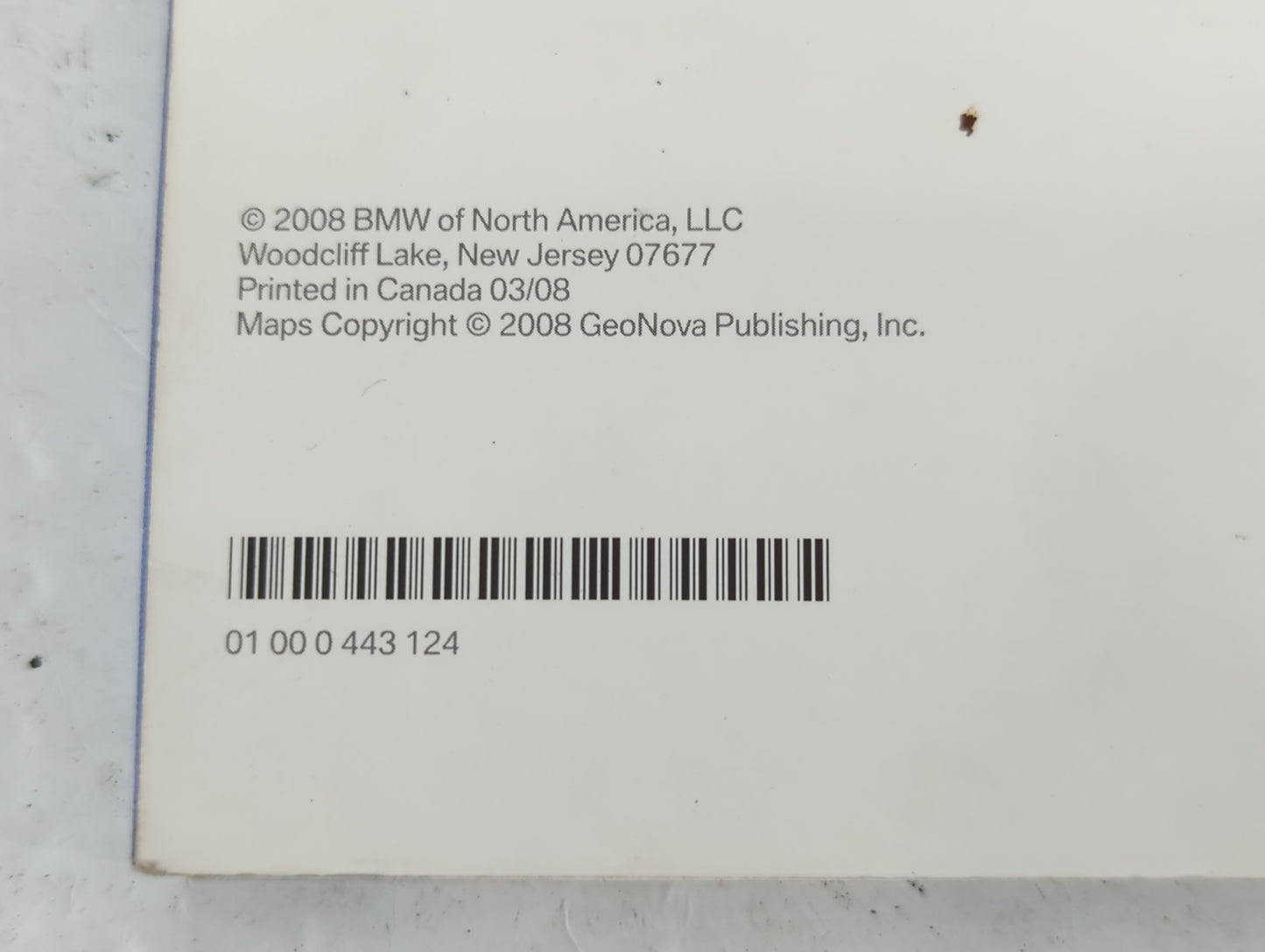 2008 Bmw 320i Owners Manual Book Guide P/N:01 00 0 443 124 OEM Used Auto Parts - Oemusedautoparts1.com