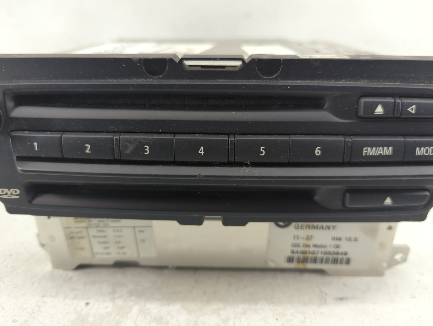 2008-2009 Bmw 328 Radio AM FM Cd Player Receiver Replacement P/N:9170722 BA901071053849 Fits Fits 2008 2009 OEM Used Auto Pa