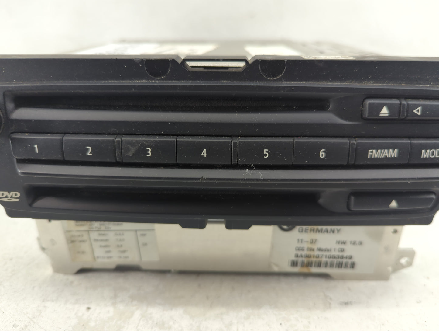 2008-2009 Bmw 328 Radio AM FM Cd Player Receiver Replacement P/N:9170722 BA901071053849 Fits Fits 2008 2009 OEM Used Auto Pa