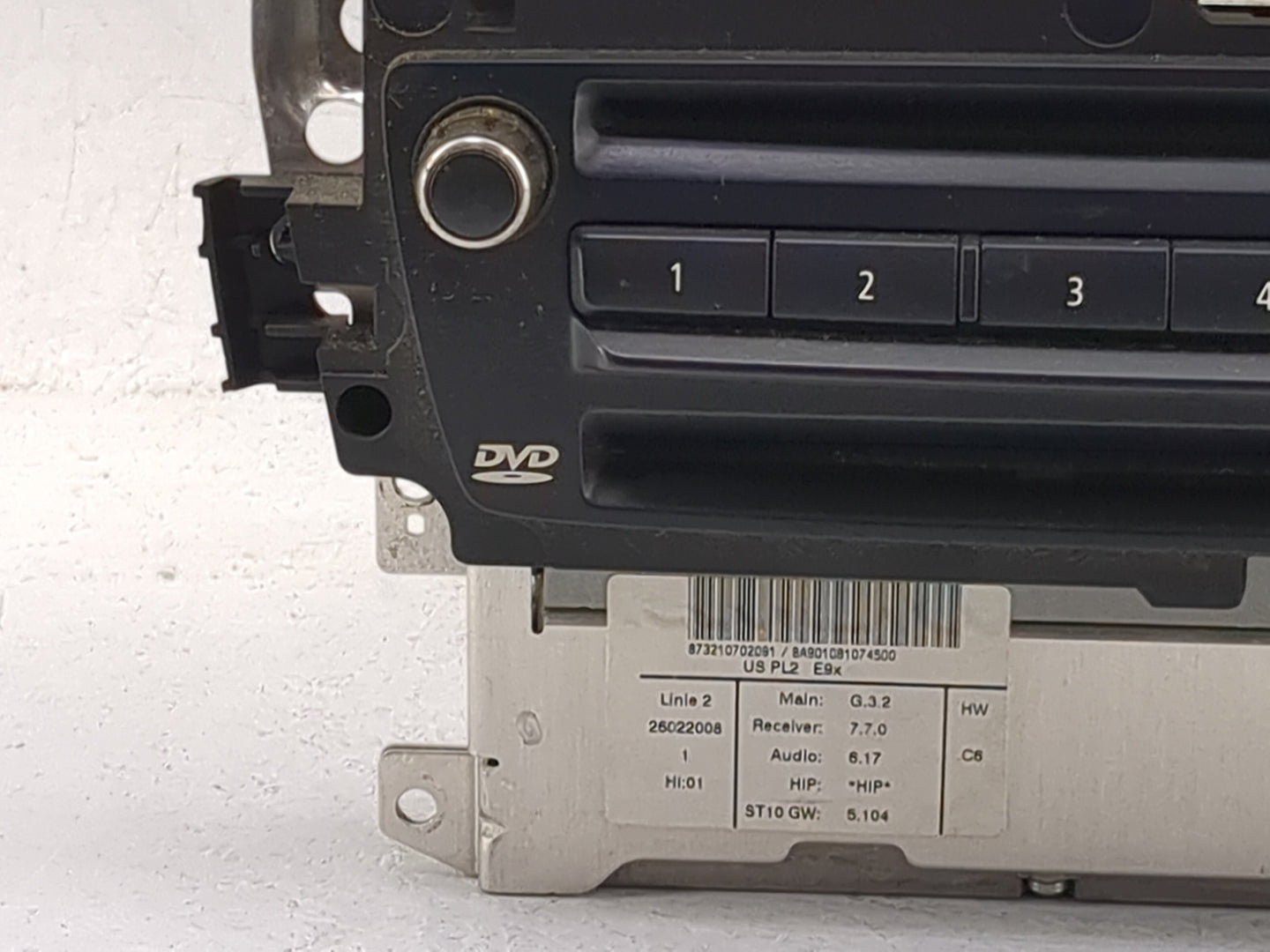 2007-2008 Bmw 328 Radio AM FM Cd Player Receiver Replacement P/N:6583 9185537-01 108788 10 Fits Fits 2007 2008 2009 OEM Used
