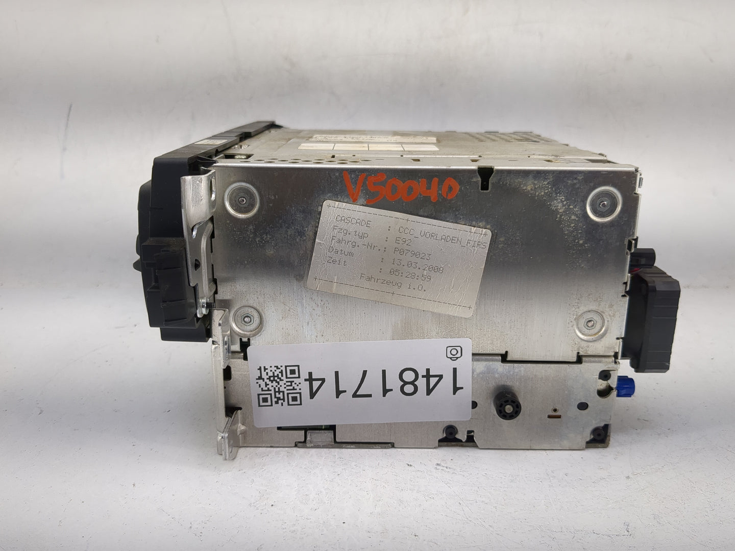 2007-2008 Bmw 328 Radio AM FM Cd Player Receiver Replacement P/N:6583 9185537-01 108788 10 Fits Fits 2007 2008 2009 OEM Used