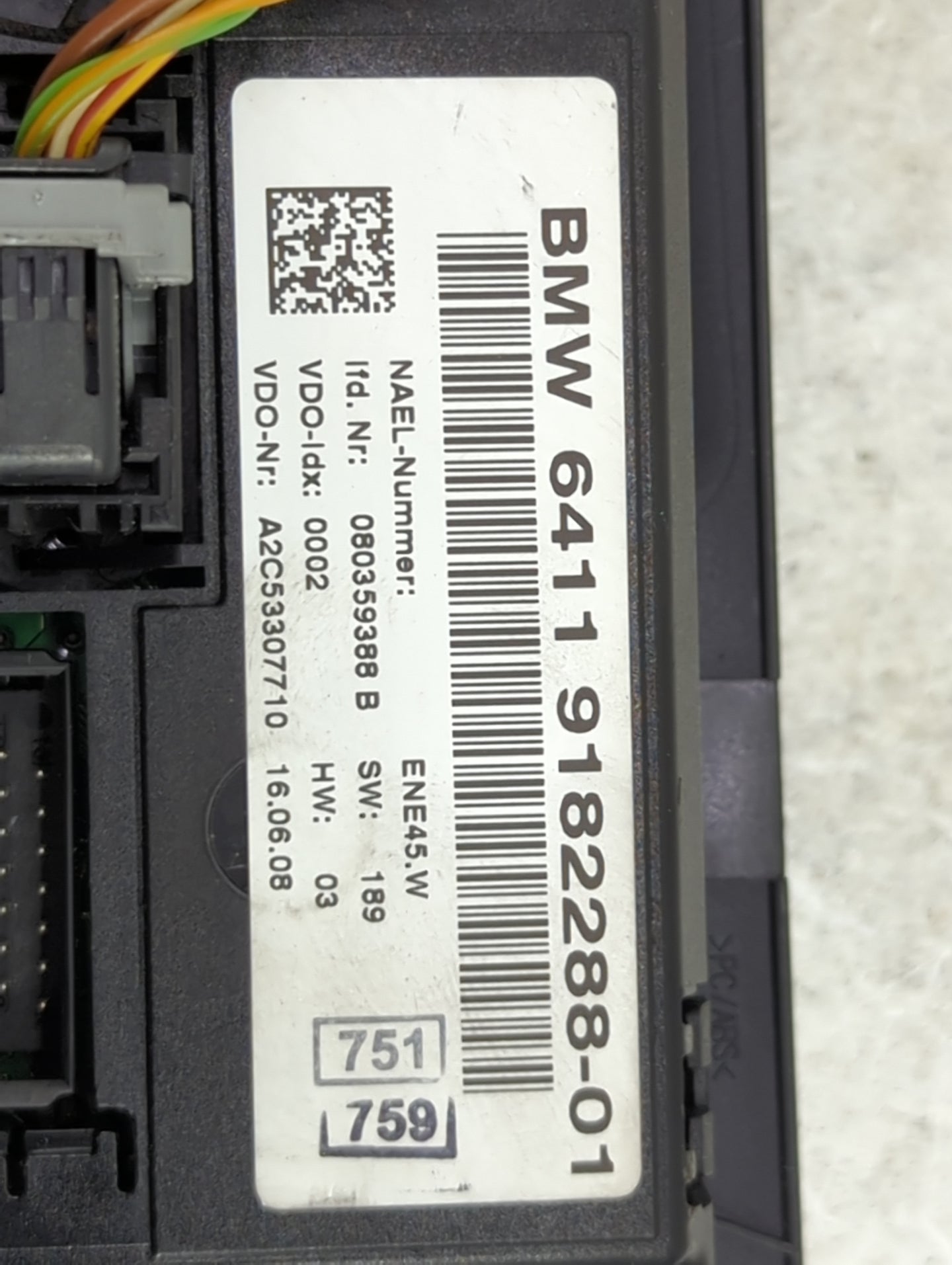 2007-2010 Bmw 328 Climate Control Module Temperature AC/Heater Replacement P/N:6411 9182288-01 A2C53307710 Fits OEM Used Aut