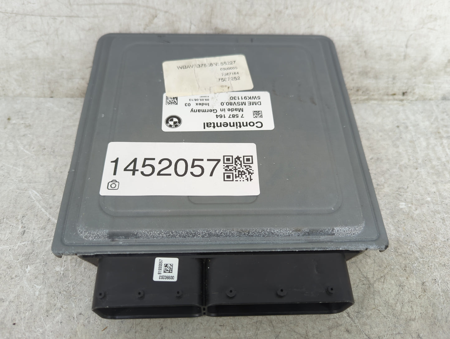 2007-2010 Bmw 328i PCM Engine Control Computer ECU ECM PCU OEM P/N:7587164 5WK91130, DME MSV80.0 Fits Fits 2007 2008 2009 20