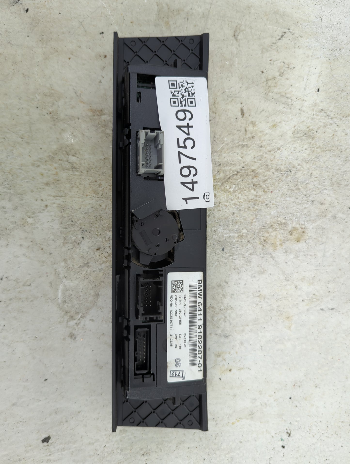 2008 Bmw 328xi Climate Control Module Temperature AC/Heater Replacement P/N:64119182287-01 A2C53307711 Fits Fits 2007 2009 O