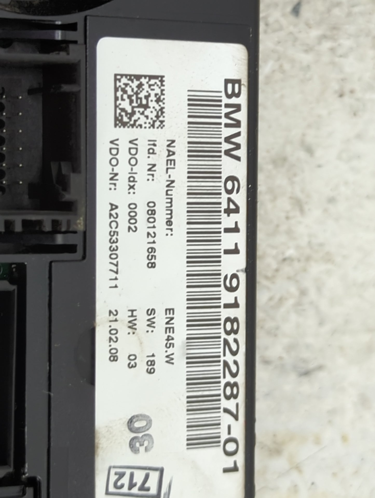 2008 Bmw 328xi Climate Control Module Temperature AC/Heater Replacement P/N:64119182287-01 A2C53307711 Fits Fits 2007 2009 O
