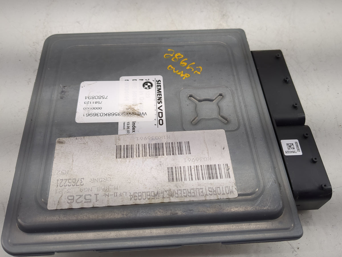 2008 Bmw 328xi PCM Engine Control Computer ECU ECM PCU OEM P/N:7581123 7580894 Fits 2007 2009 2010 OEM Used Auto Parts - Oem
