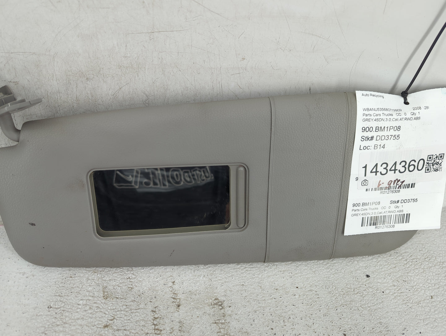 2007-2011 Bmw 328i Sun Visor Shade Replacement Driver Left Mirror Fits Fits 2001 2002 2003 2004 2005 2006 2007 2008 2009 201