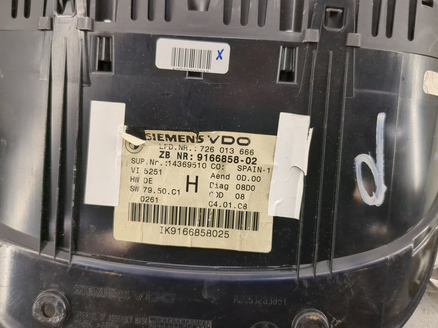 2007-2012 Bmw 328i Instrument Cluster Speedometer Gauges P/N:9166858-02 726 013 666 Miles: Fits Fits 2007 2008 2009 2010 201